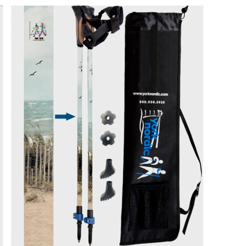 Cape Cod Nordic Walking Poles by York Nordic