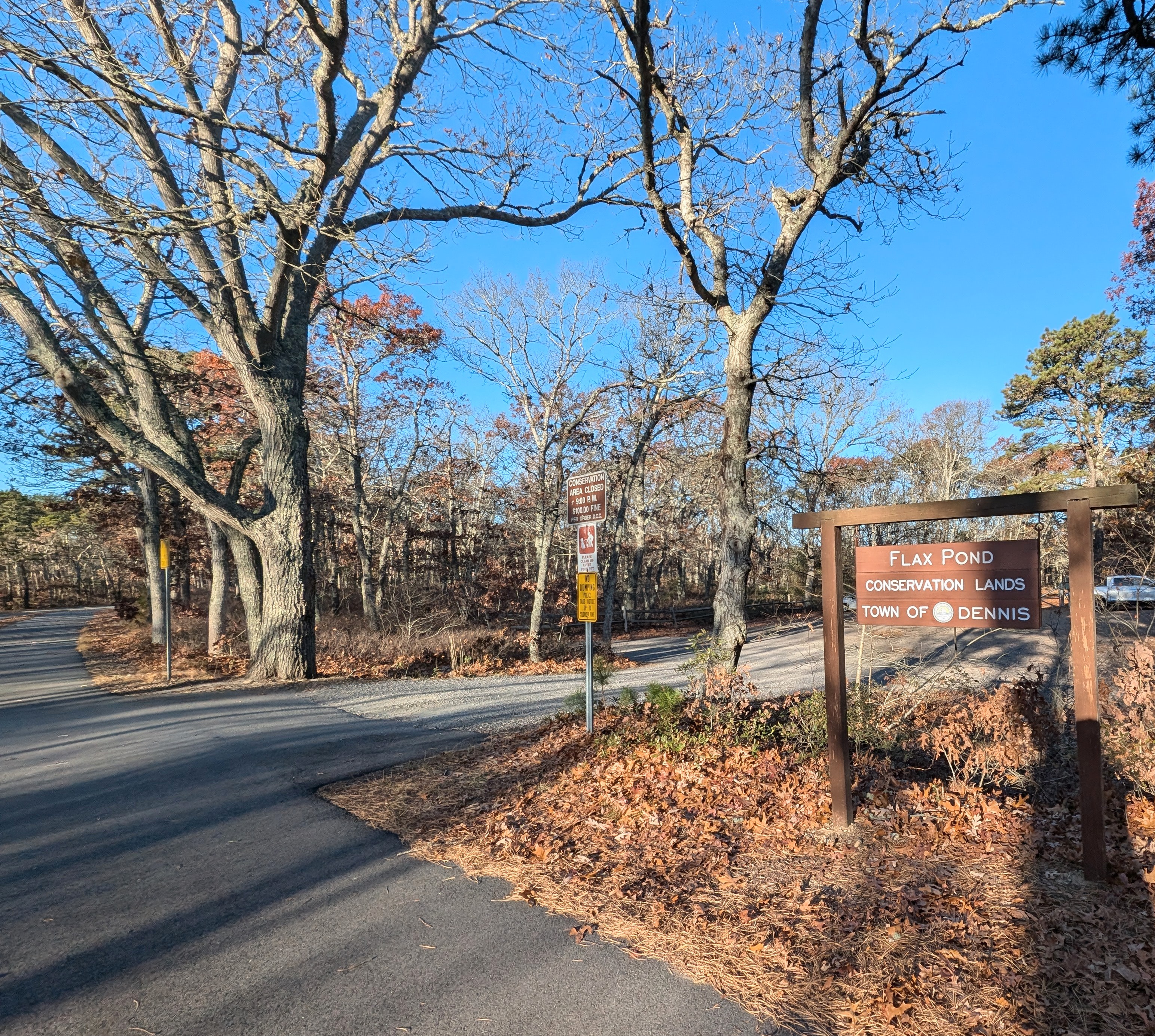 Hi Beginner/Lo Intermediate, Flax Pond, DENNIS, 2.5 miles, Monday