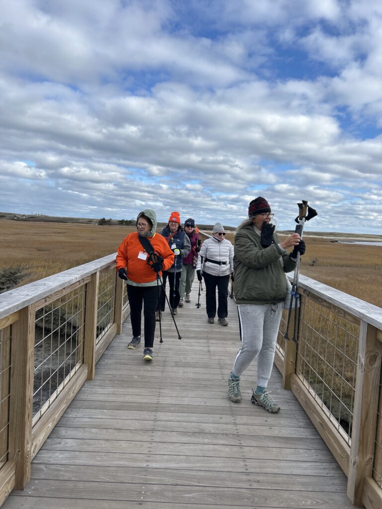 High beginner/low intermediate, Sandwich Boardwalk, approximately 2 miles, Monday